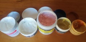 Sudocrem, Ass Magic, Madaji Milking cream, Squirt Barrier Balm, Dubbin