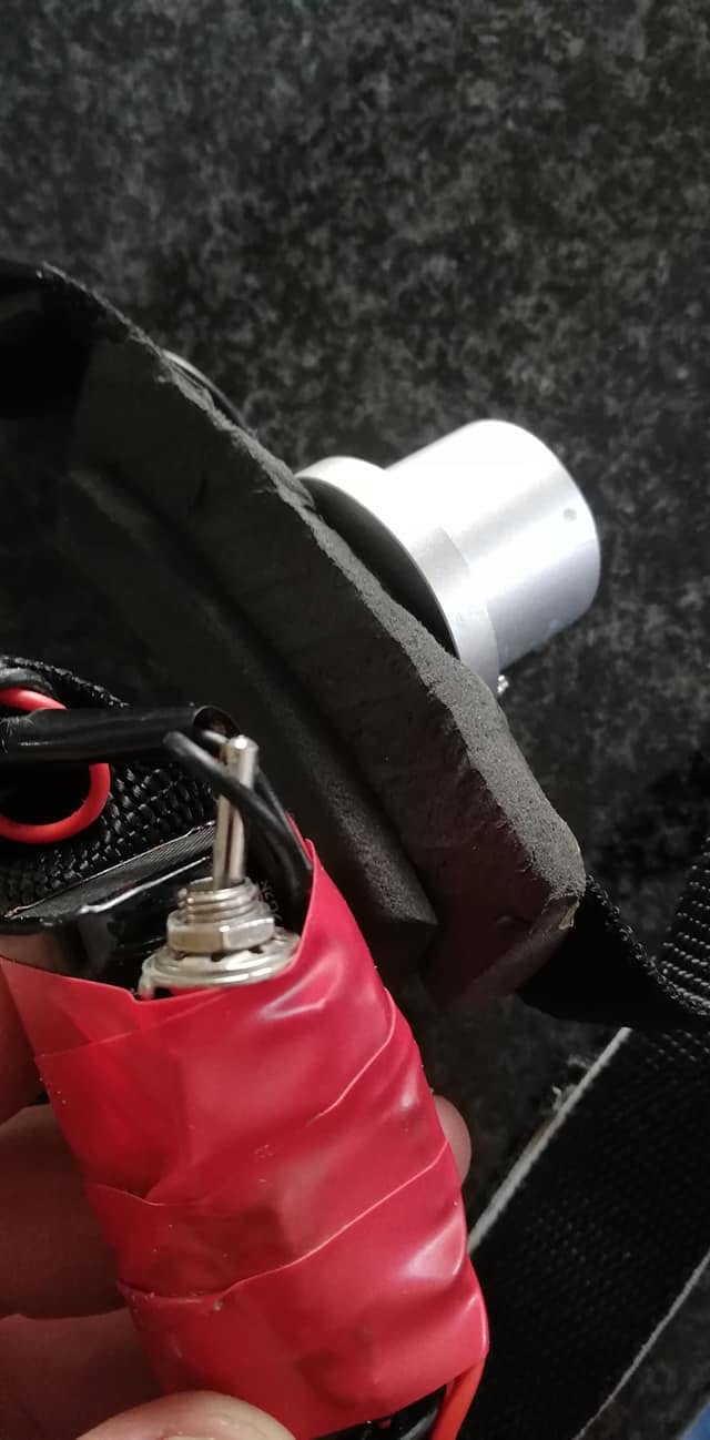 An easy-to-use rocker switch, wired in