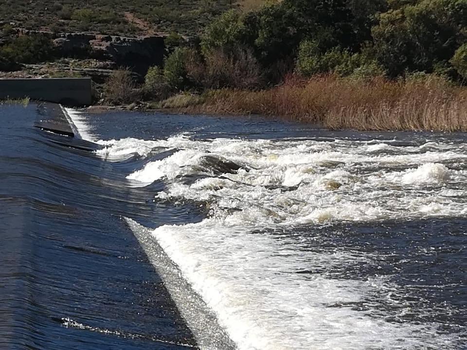 White water rushing over the weir Richard shot on day 3