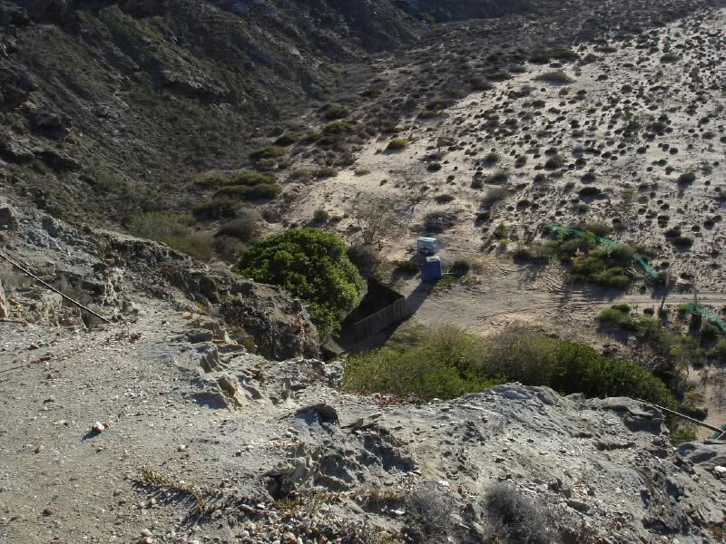 View down into the Holgat River gorge