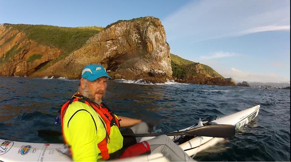 Paddling through the Knysna Heads